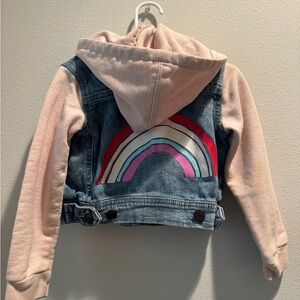Tucker + Tate Kids Denim Jacket with Rainbow Design